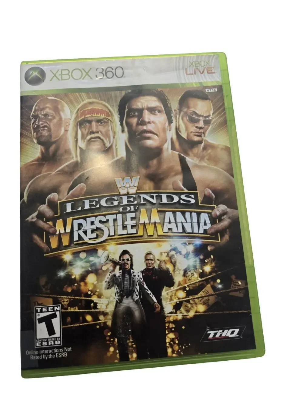 THQ WWE Legends of WrestleMania Xbox 360 Multiplayer Manual Included Wrestling